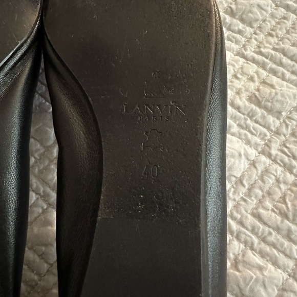 LAVIN Lambskin Bow Ballerina Flats- Black - Picture 5 of 5